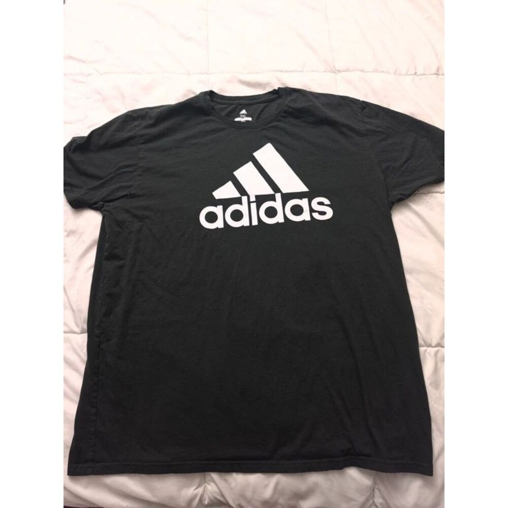 Adidas Golf Big Logo Black Graphic T-Shirt Men's Size 3XL (Fits like 2XL)